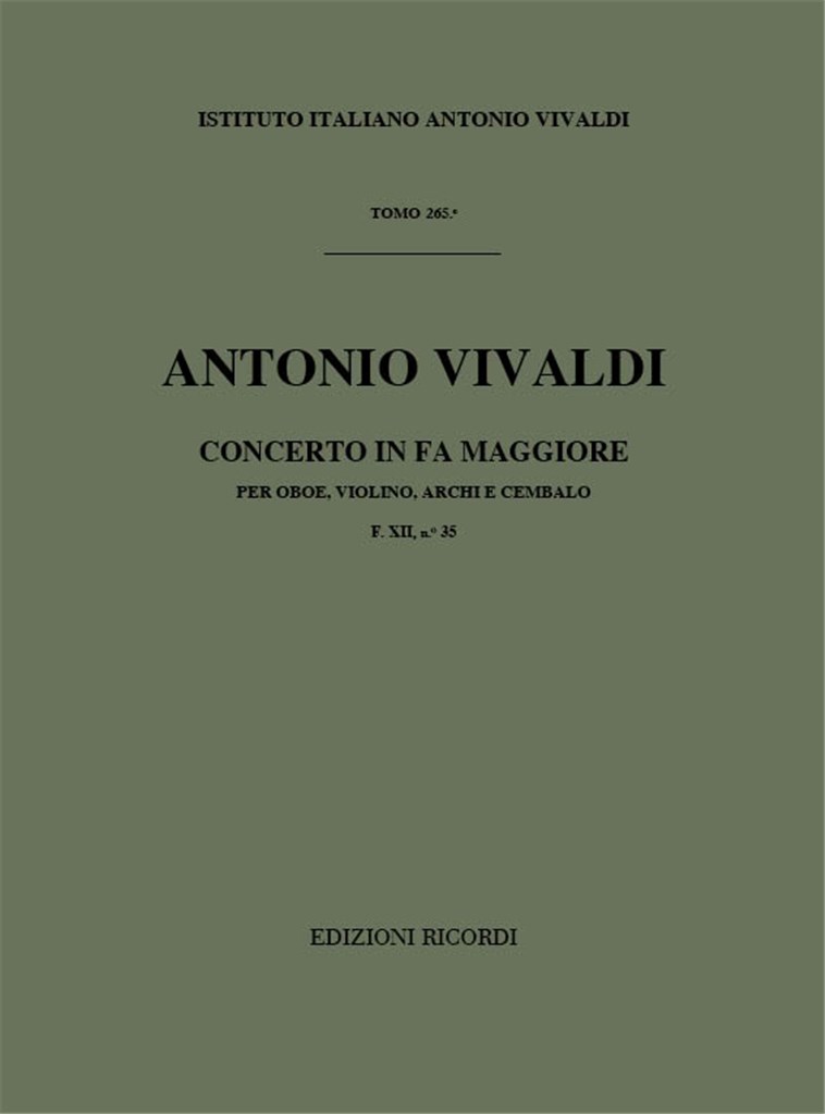 Concerti Per Strumenti Diversi, Archi E B.C.: In